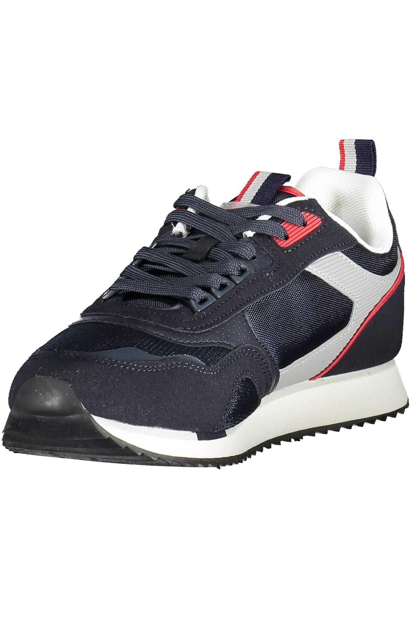 Blue Polyester Men Sneaker