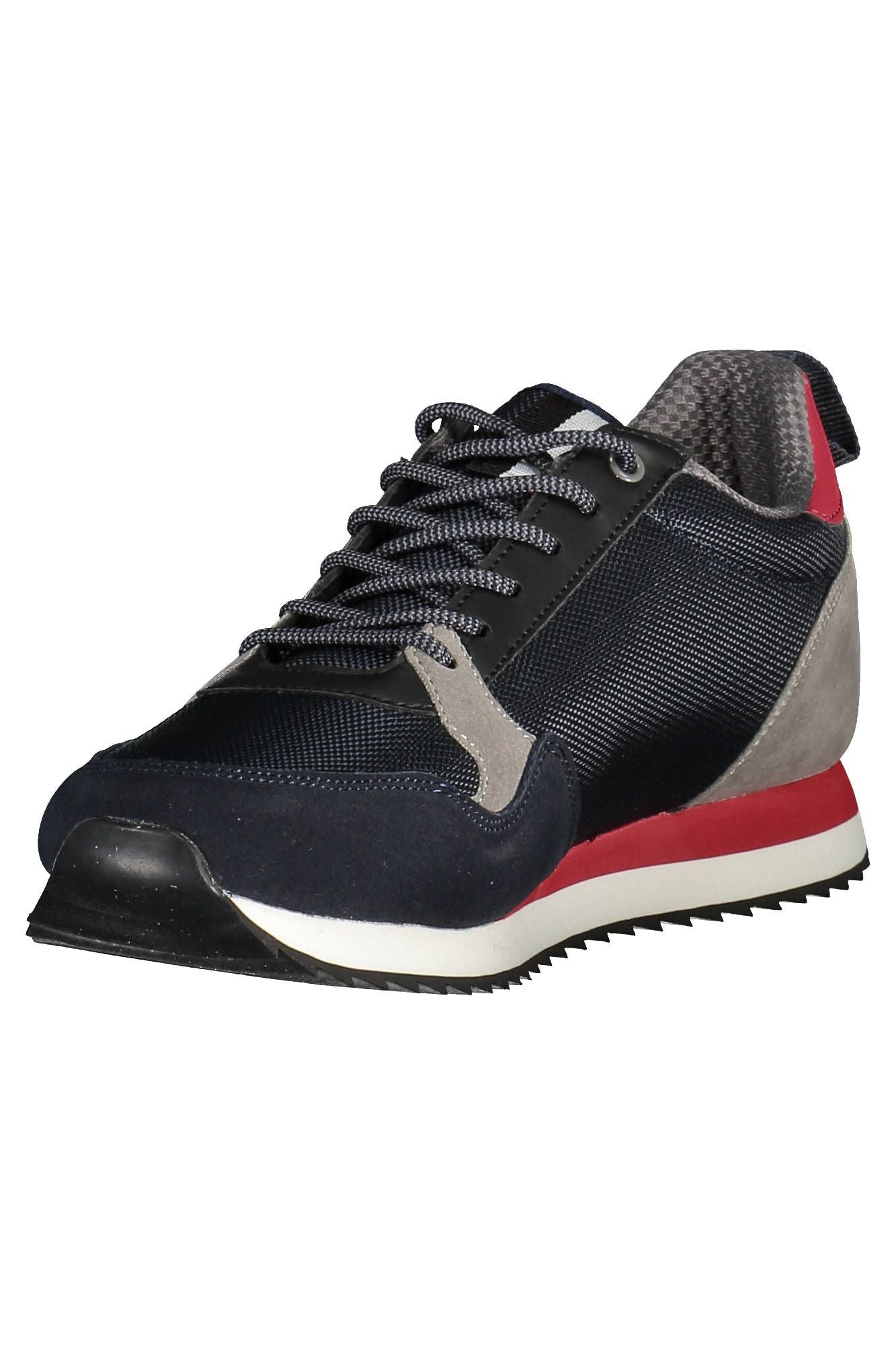 Blue Polyester Men Sneaker