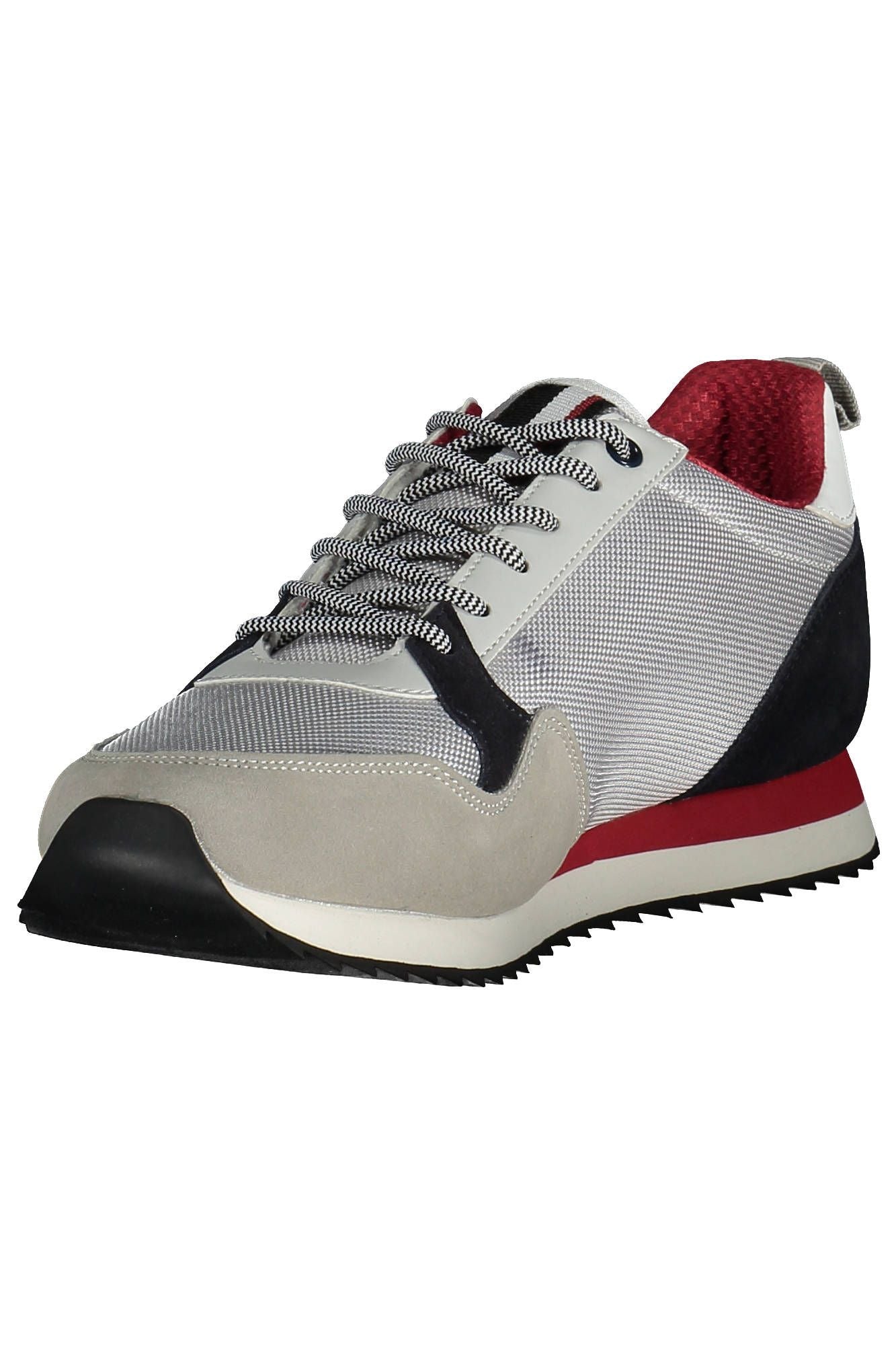 "Gray Polyester Men Sneaker"