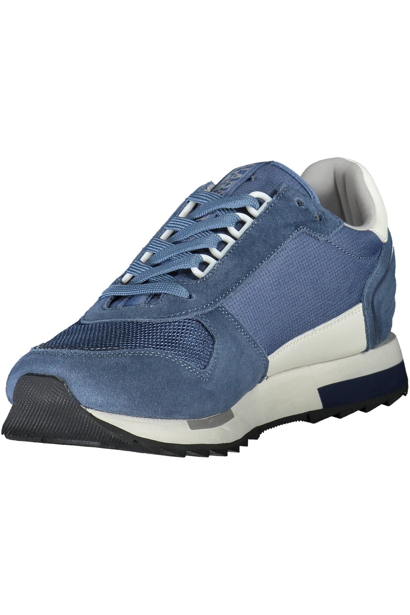Blue Polyester Men Sneaker