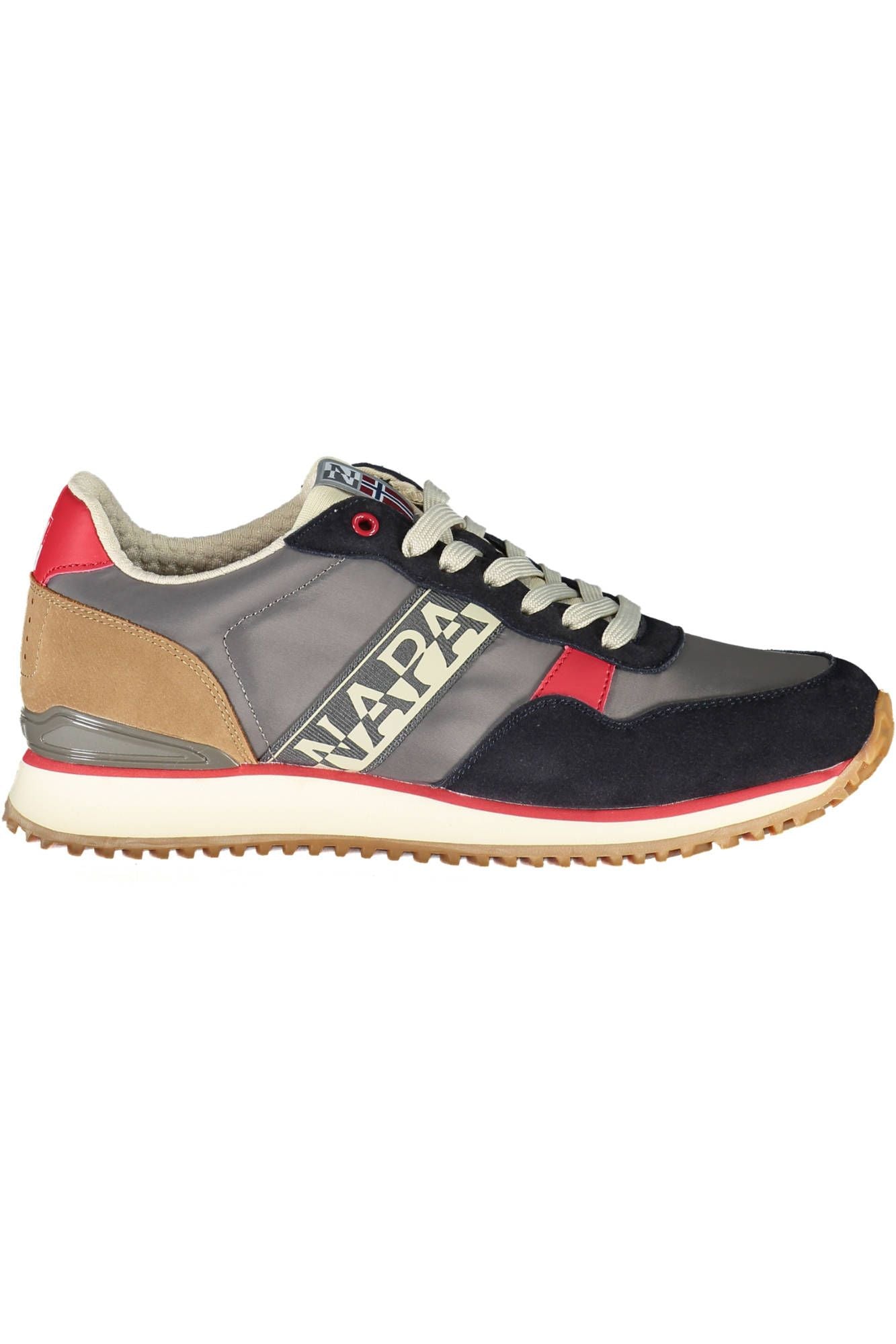 Gray Polyester Men Sneaker