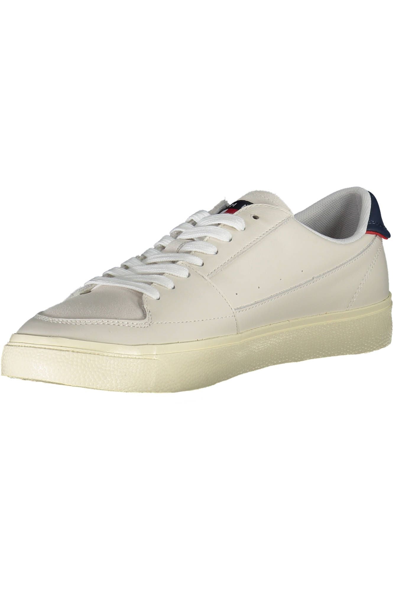 White Polyester Men Sneaker