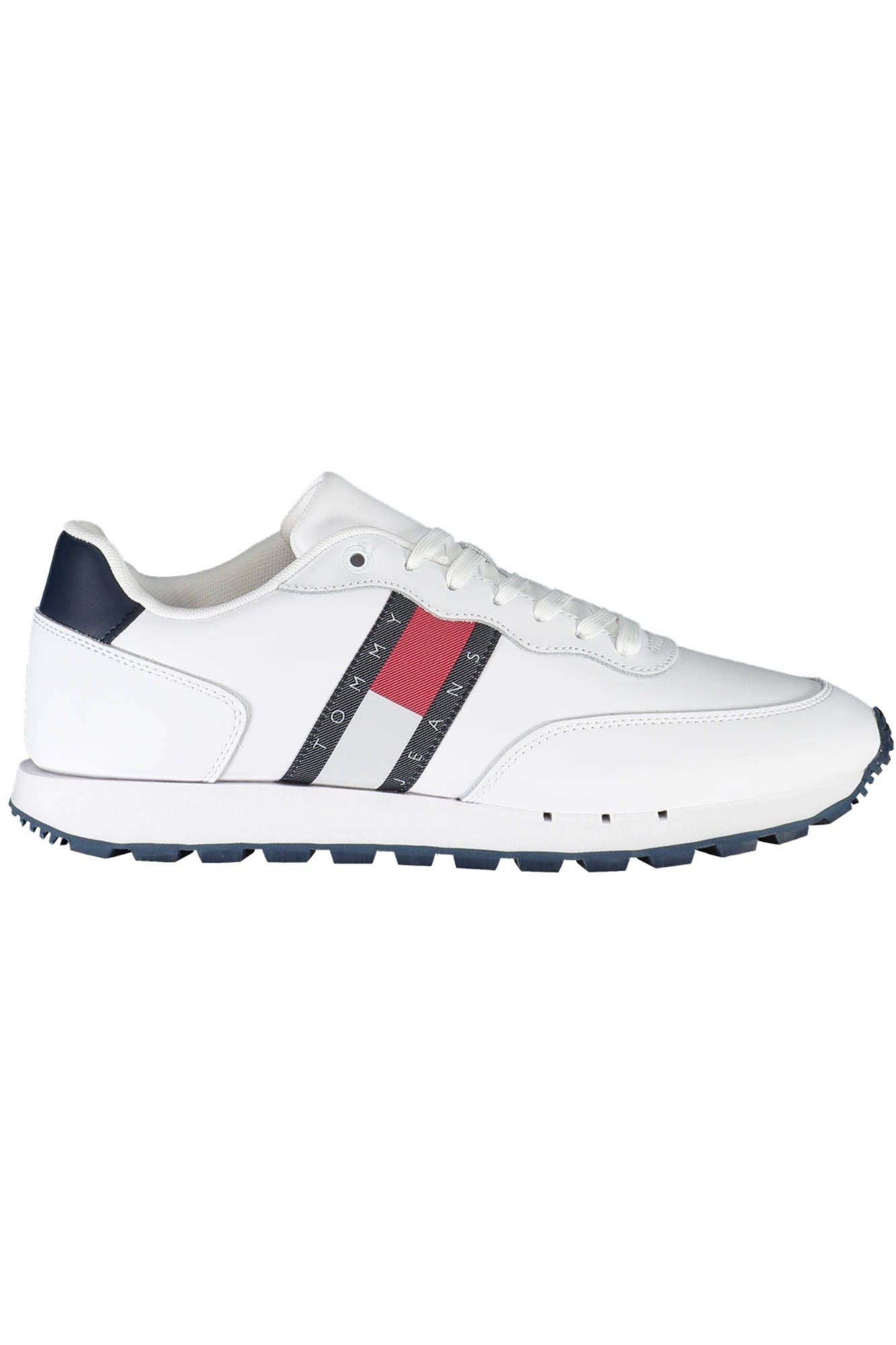 White Polyester Men Sneaker