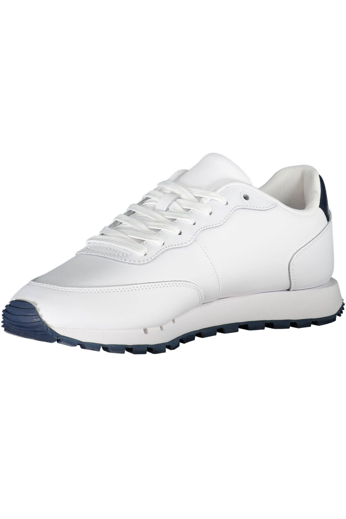White Polyester Men Sneaker