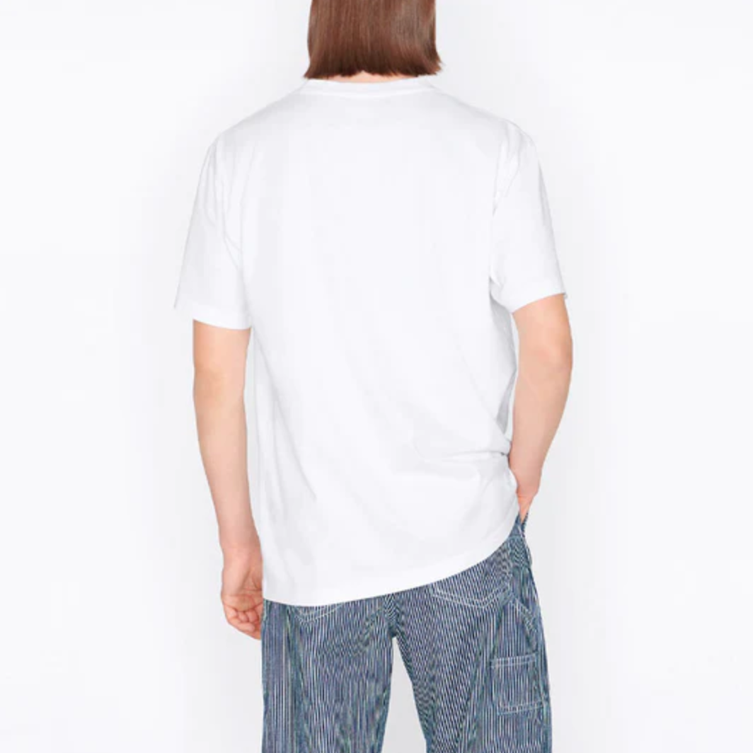 White Cotton Men T-Shirt