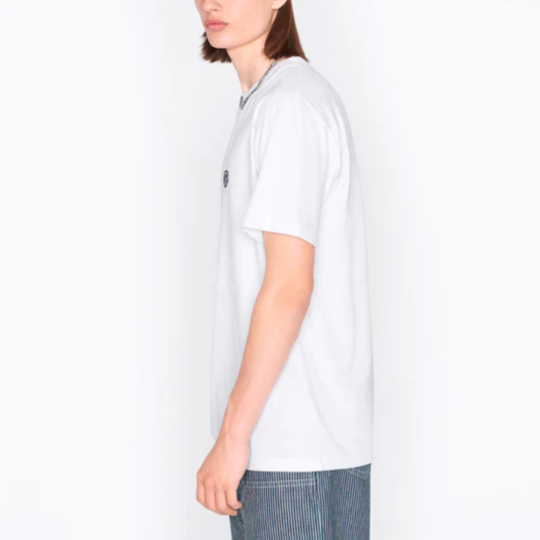 White Cotton Men T-Shirt