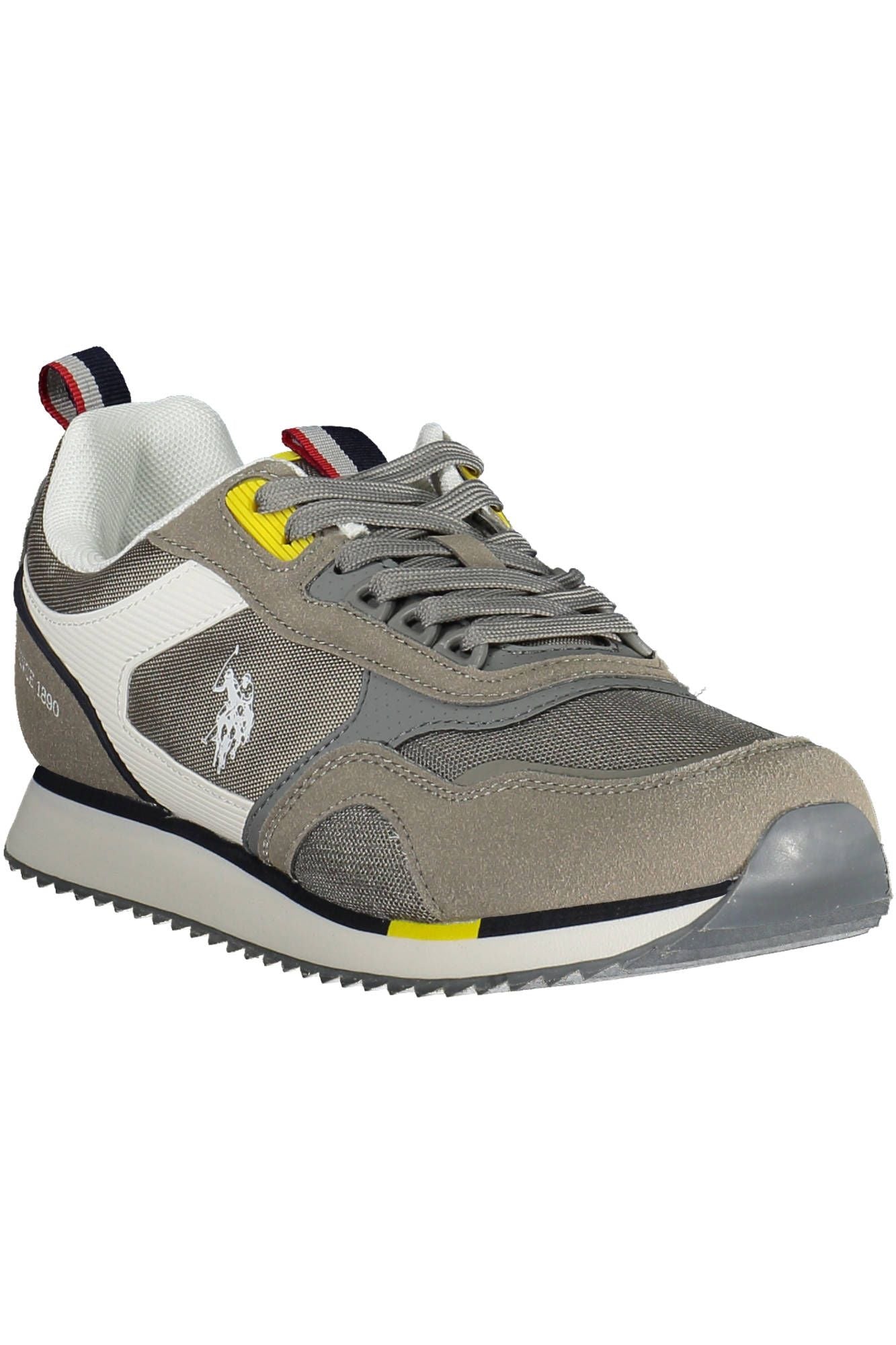 Gray Polyester Men Sneaker