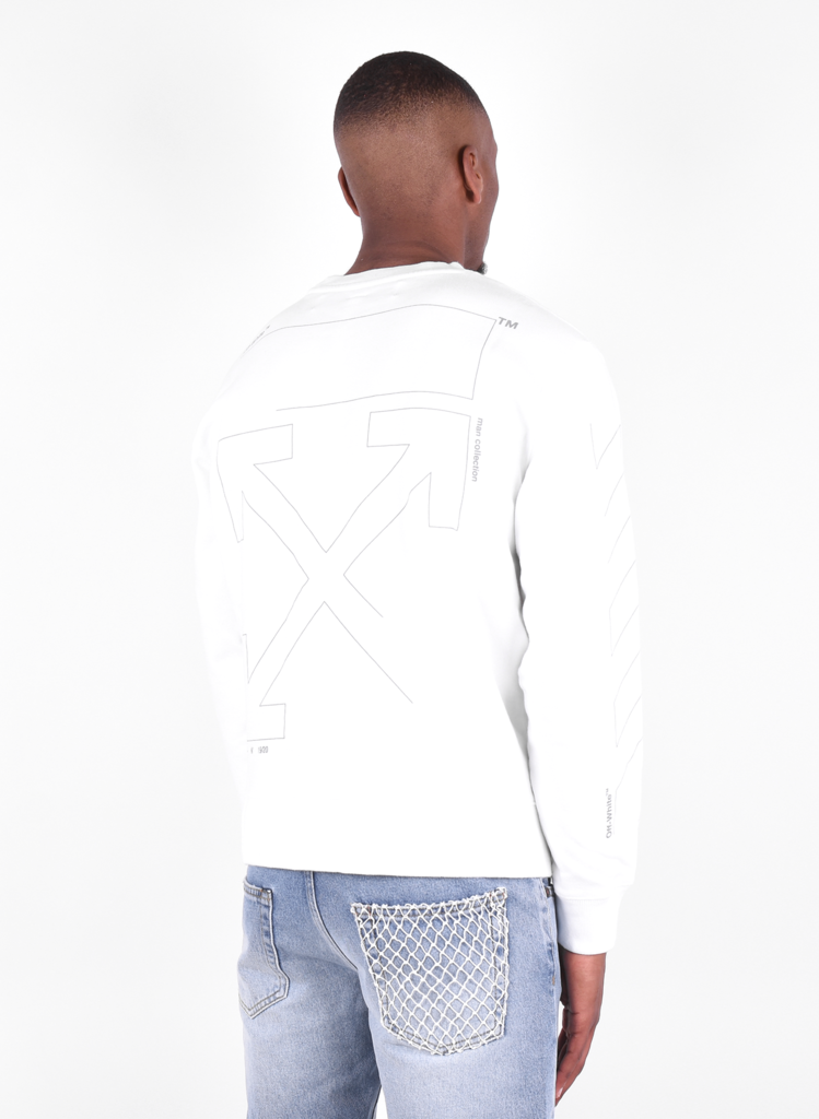 White Cotton Men Sweater