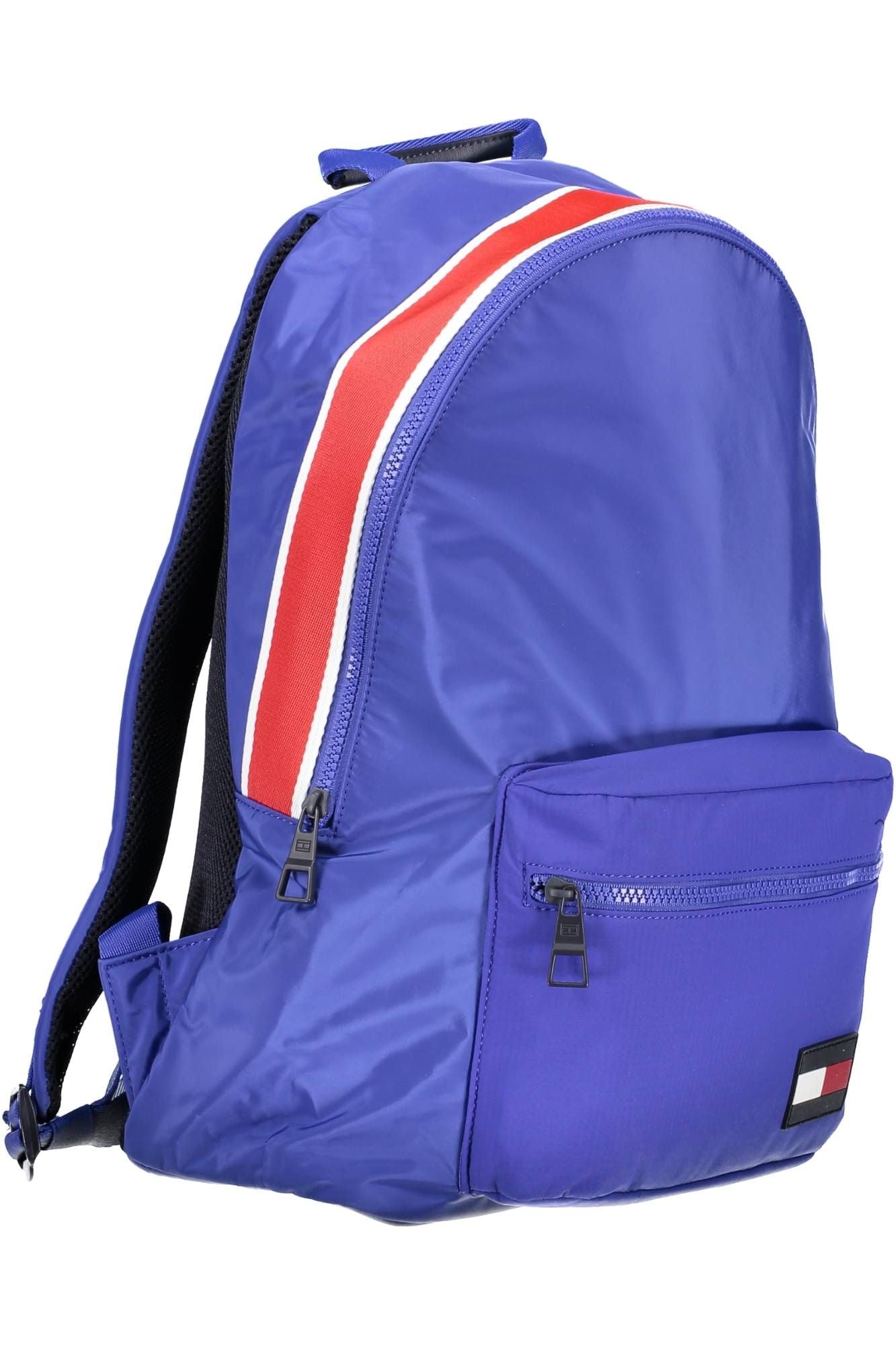 Blue Nylon Men Backpack