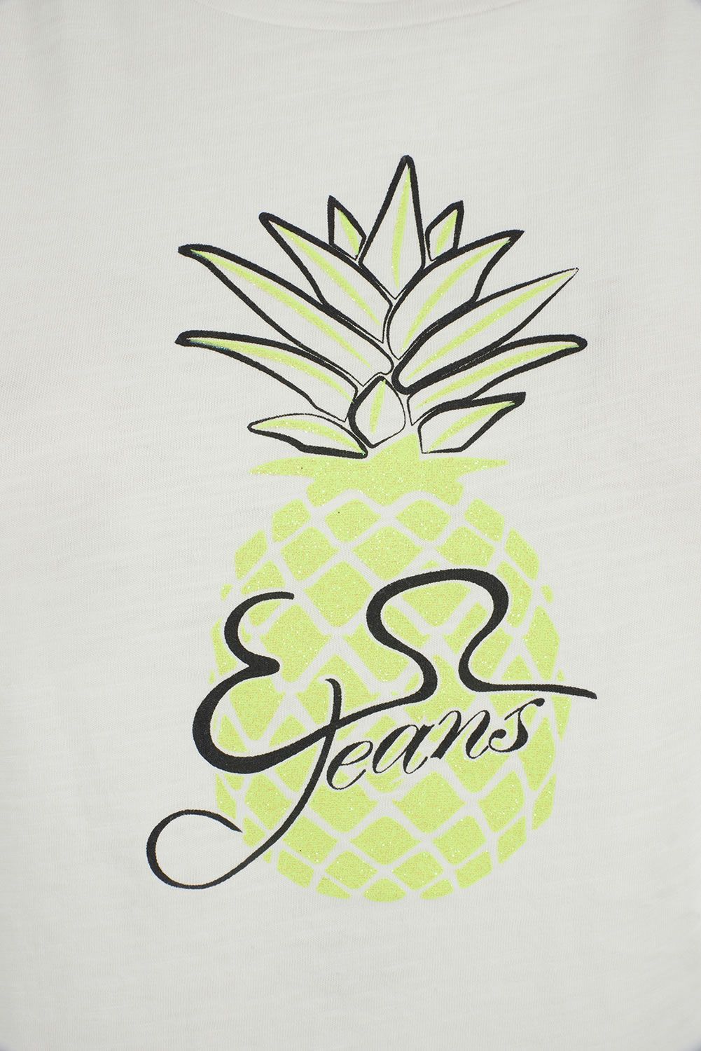 White Cotton Women T-Shirt