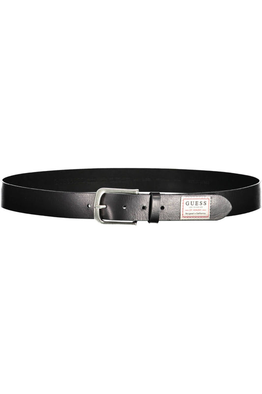 Black Leather Men Belt