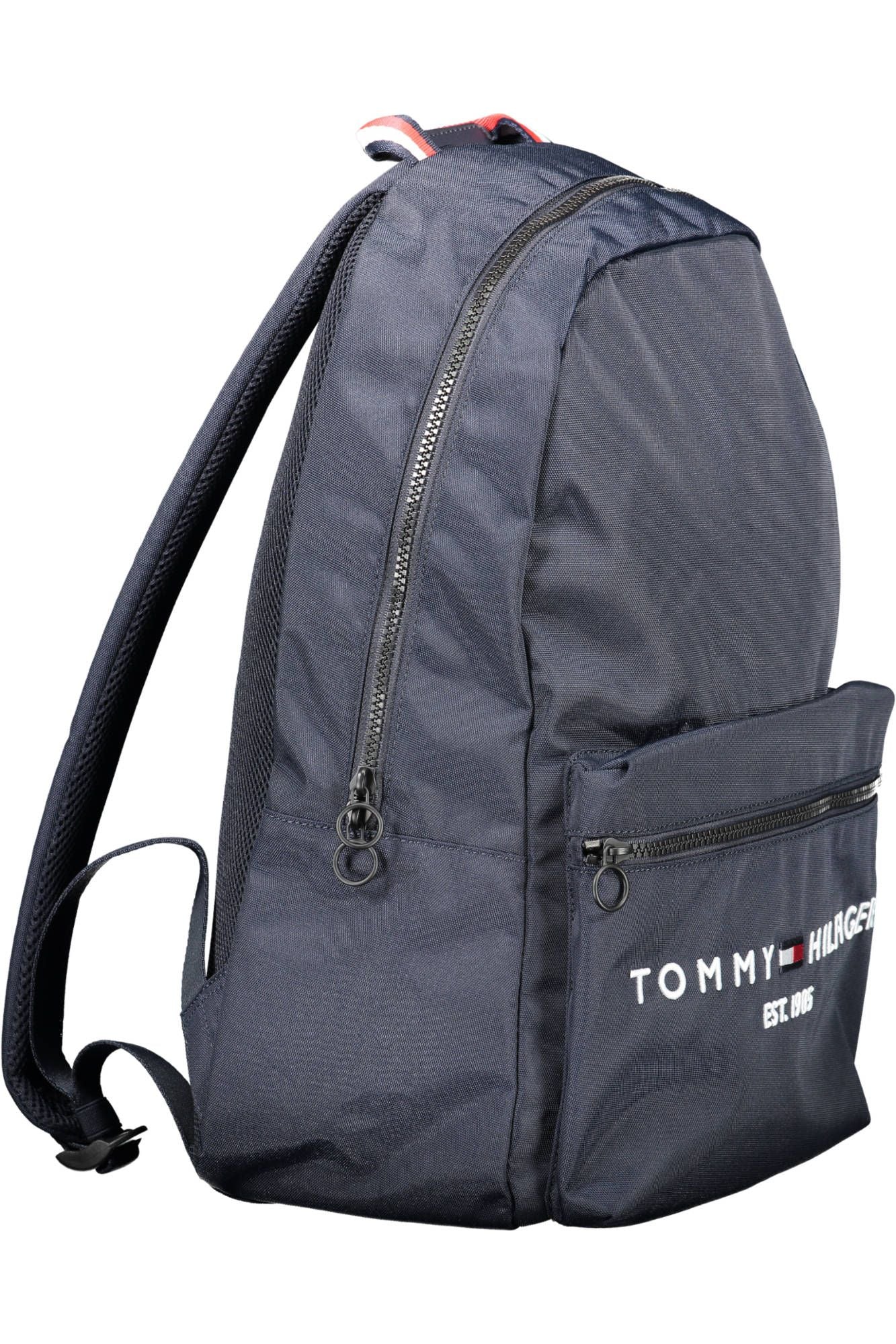 Blue Polyester Men Backpack