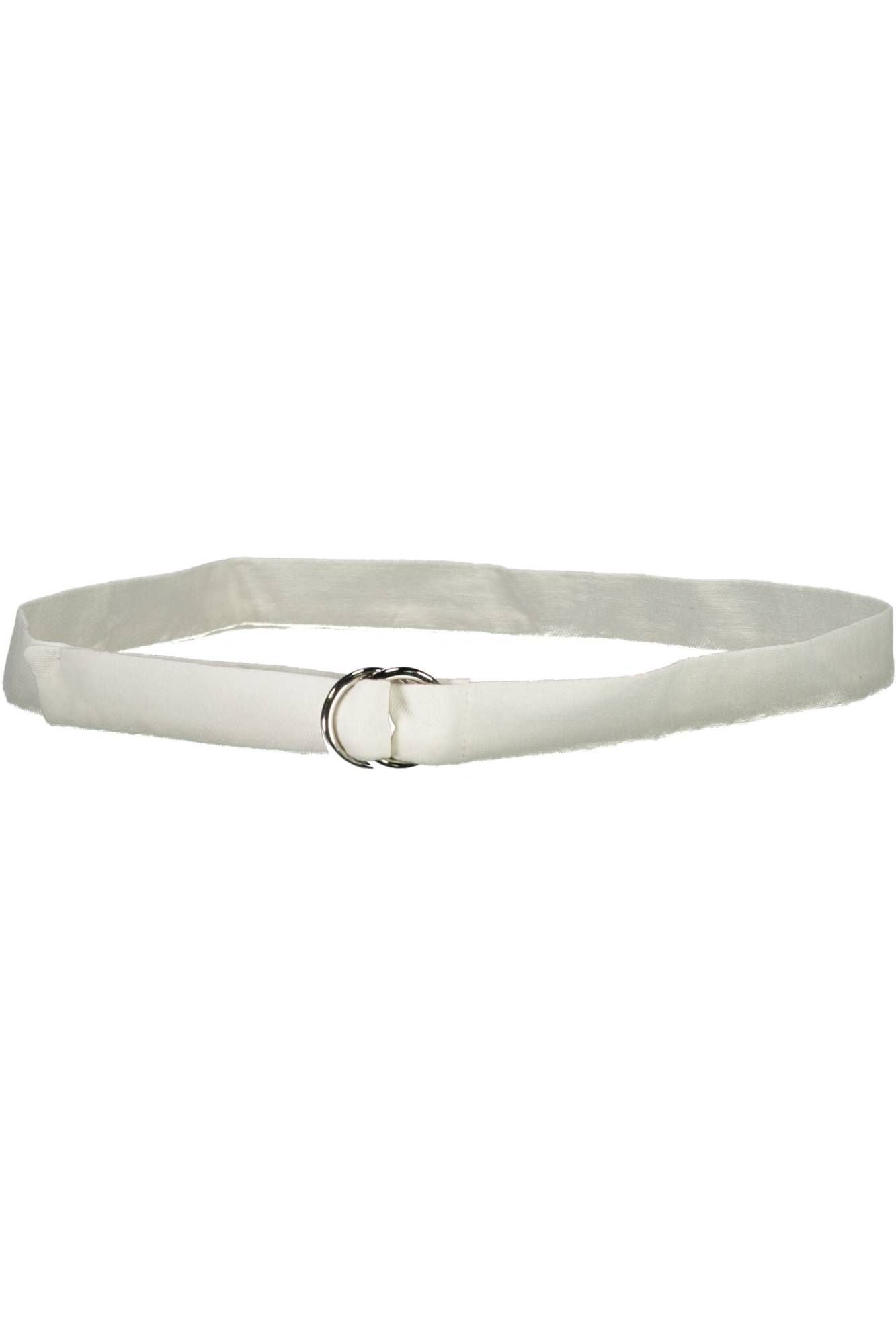 White Cotton Men Belt