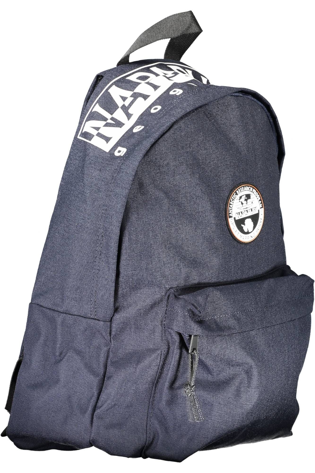 Blue Polyester Men Backpack