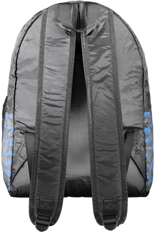 Blue Polyamide Men Backpack