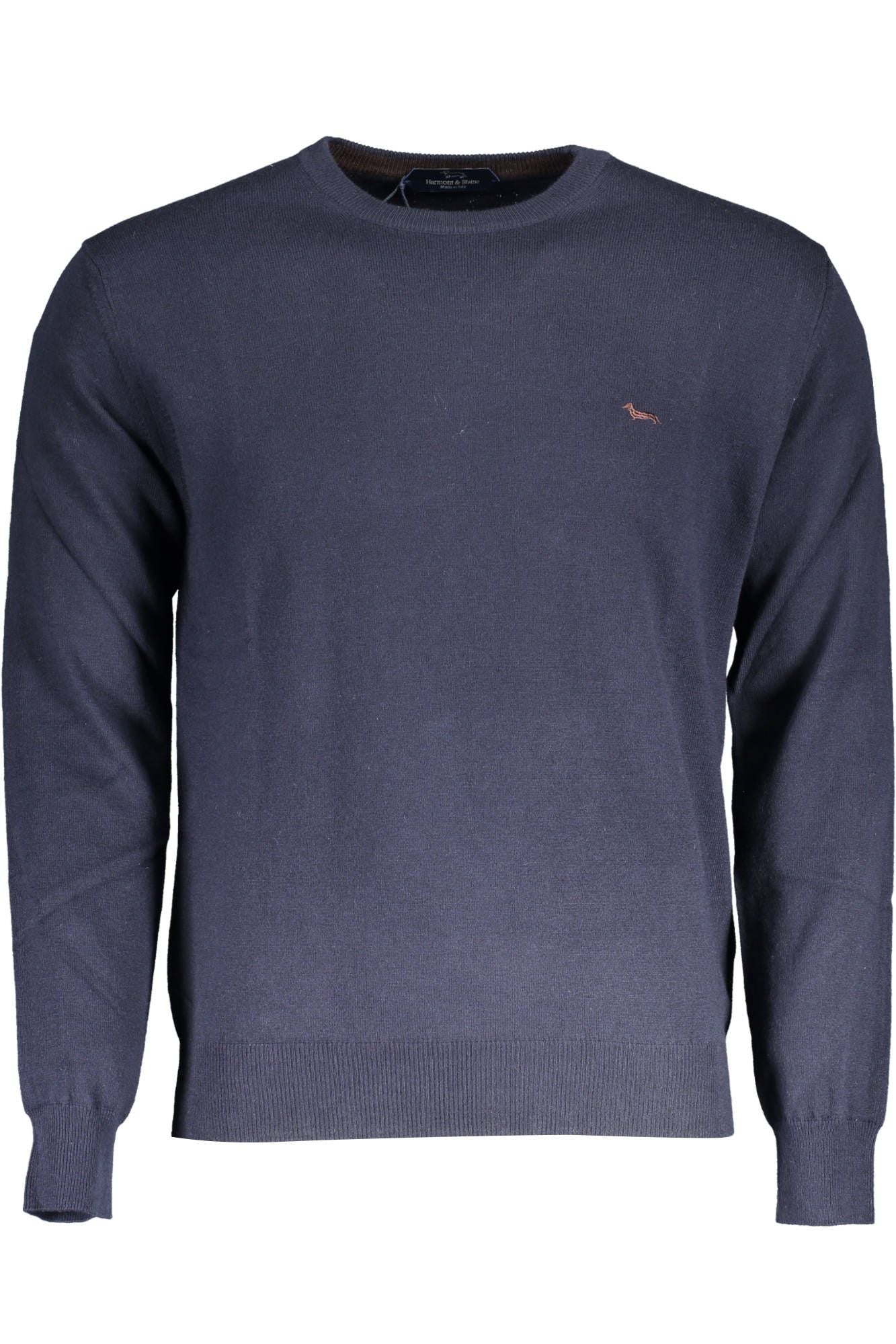 Blue Cotton Men Sweater