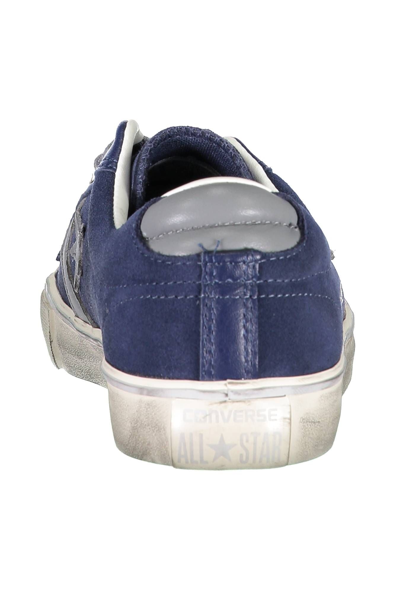 Blue Leather Women Sneaker