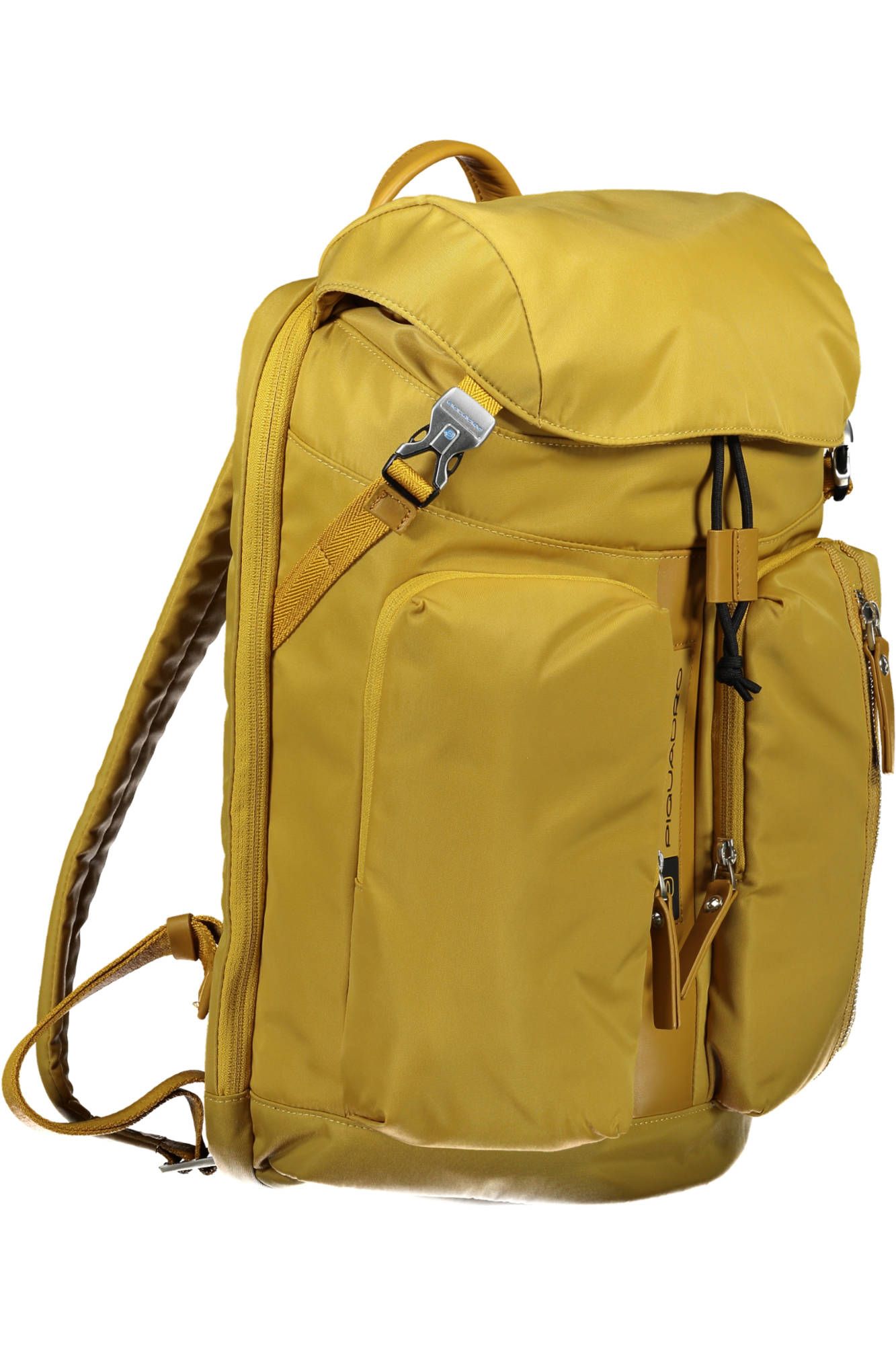 Yellow Nylon Men Backpack