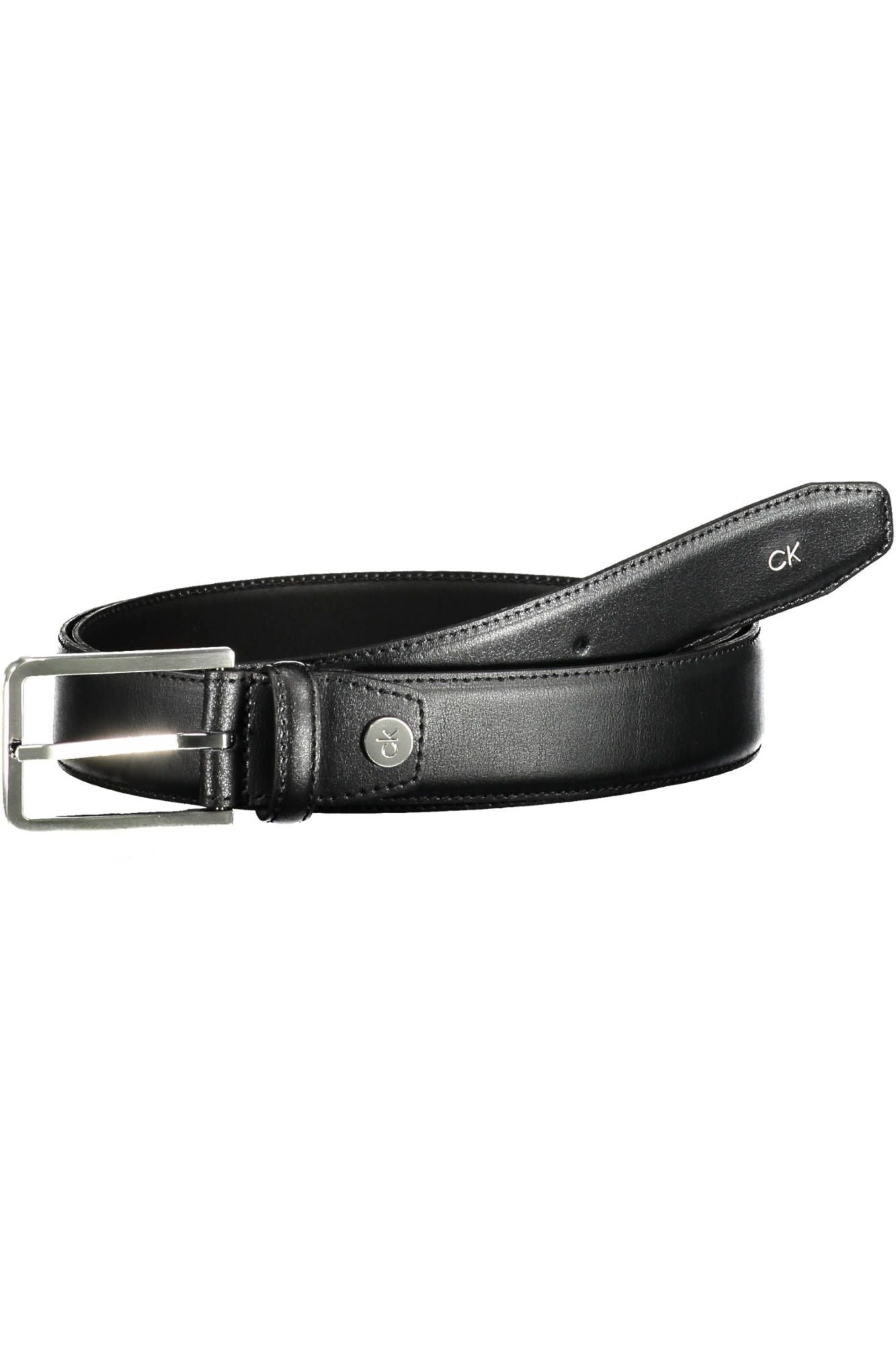 Black Leather Men Belt