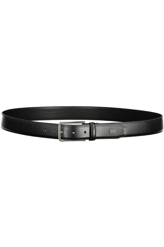 Black Leather Men Belt