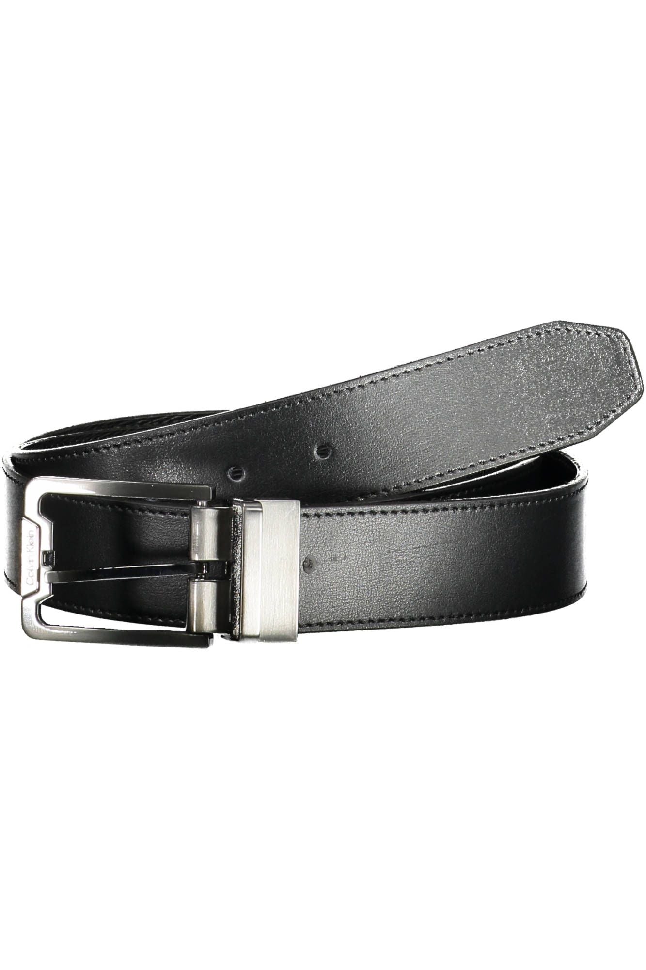 Black Leather Men Belt