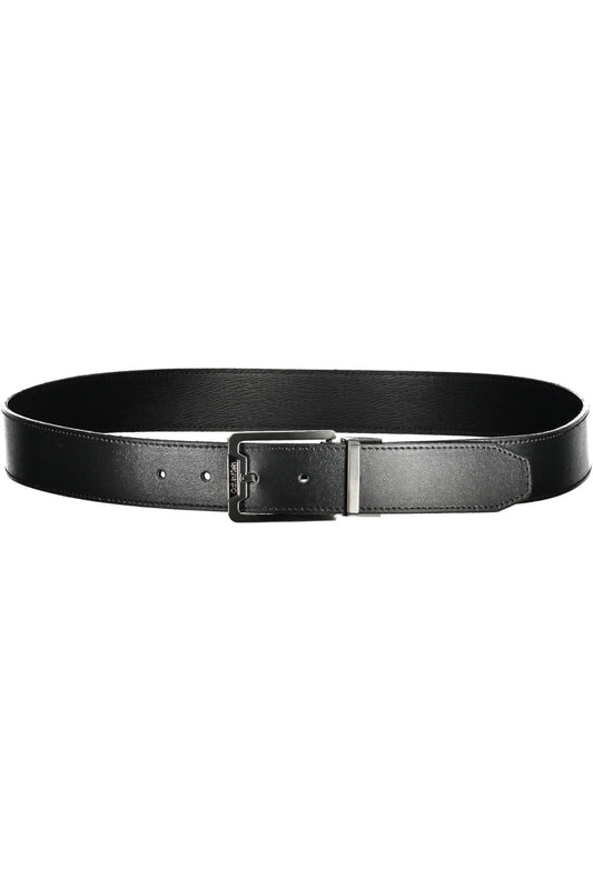 Black Leather Men Belt