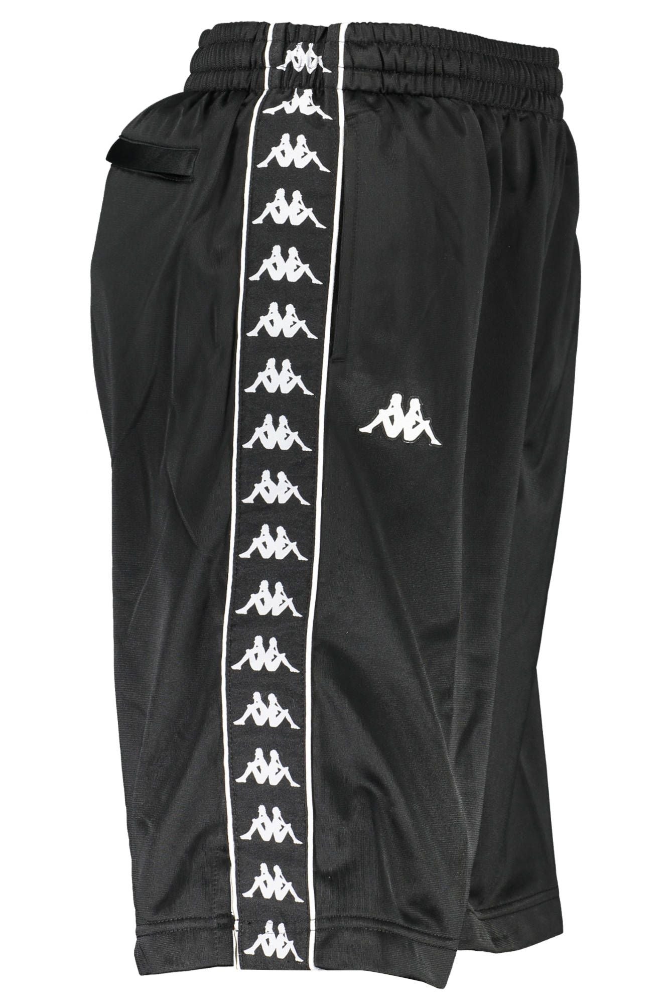 Black Polyester Men Short