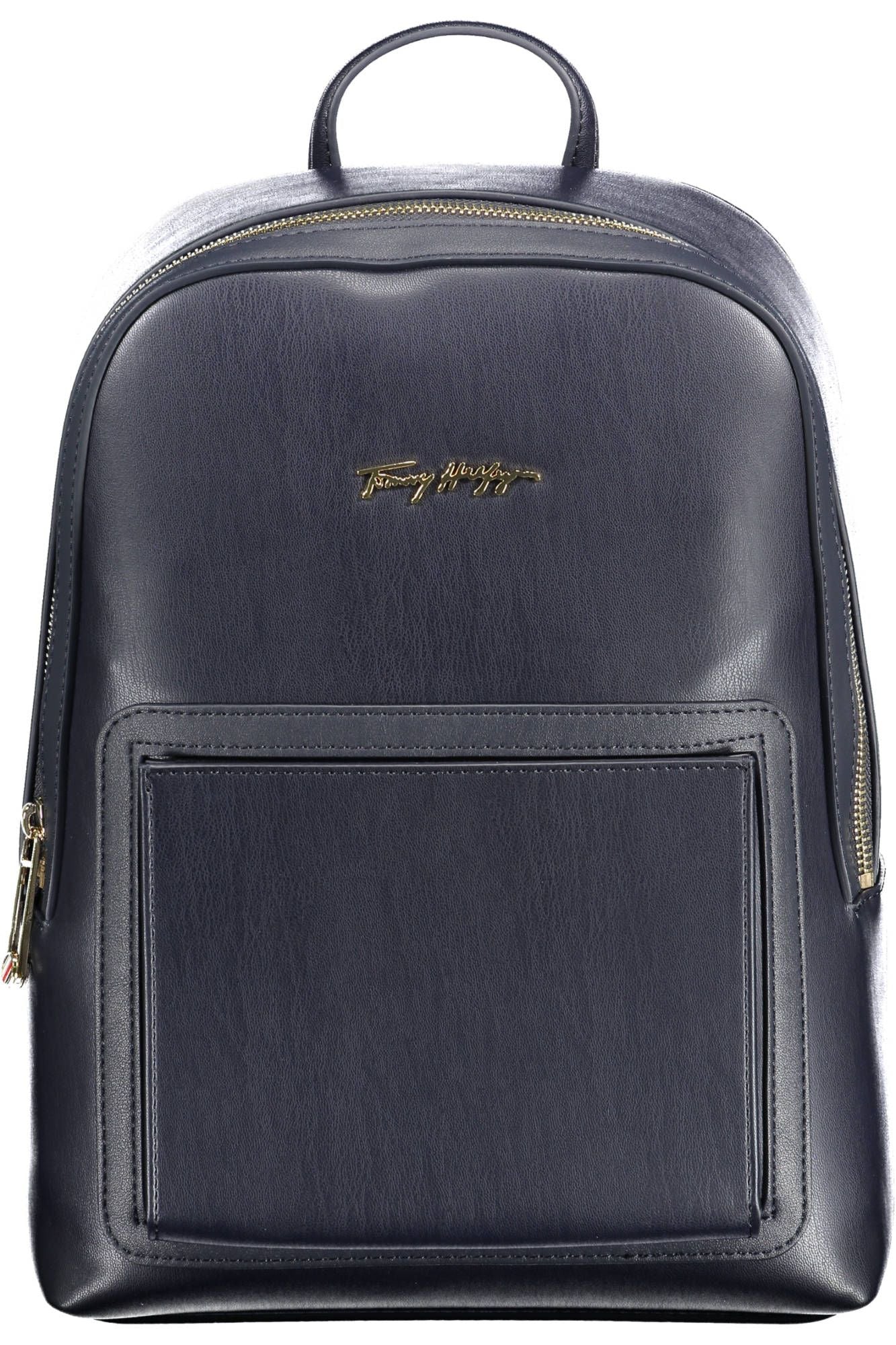 Blue Polyurethane Women Backpack
