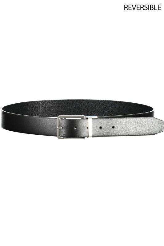 Black Leather Men Belt