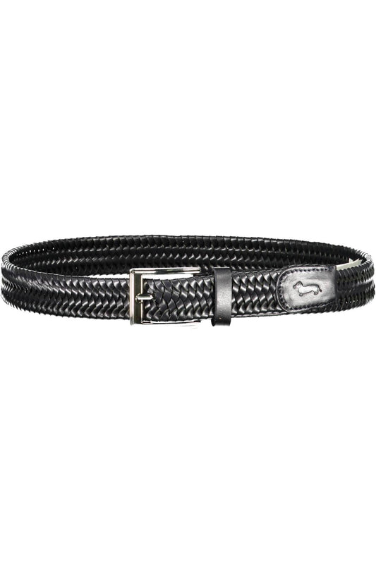 Black Leather Men Belt