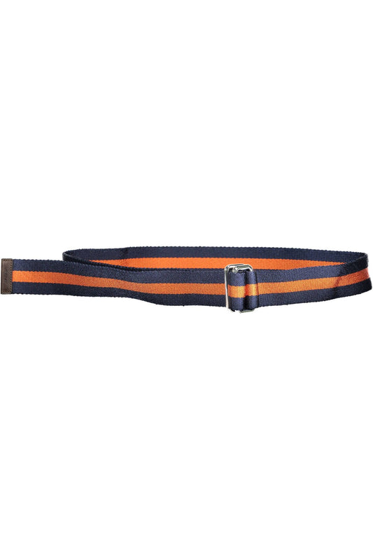 Blue Polyamide Men Belt