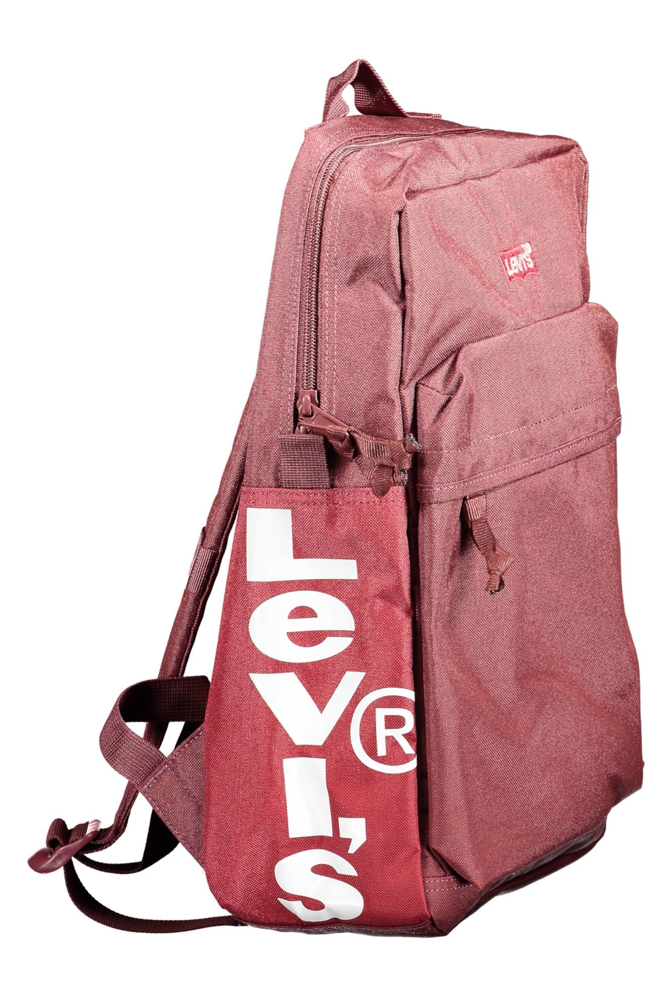 Purple Polyester Men Backpack