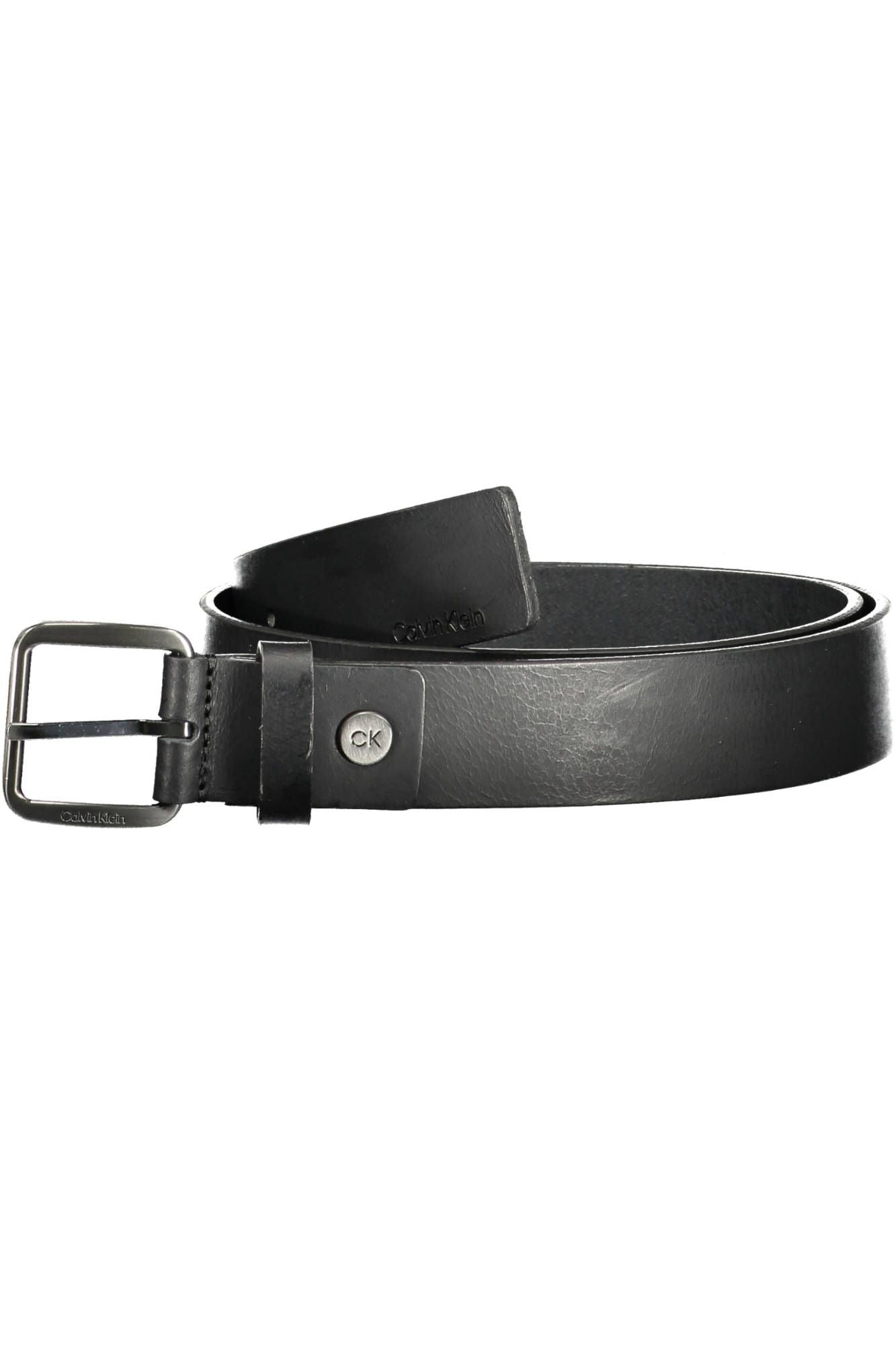 Black Leather Men Belt