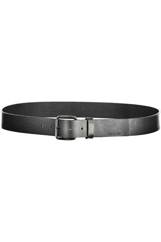Black Leather Men Belt