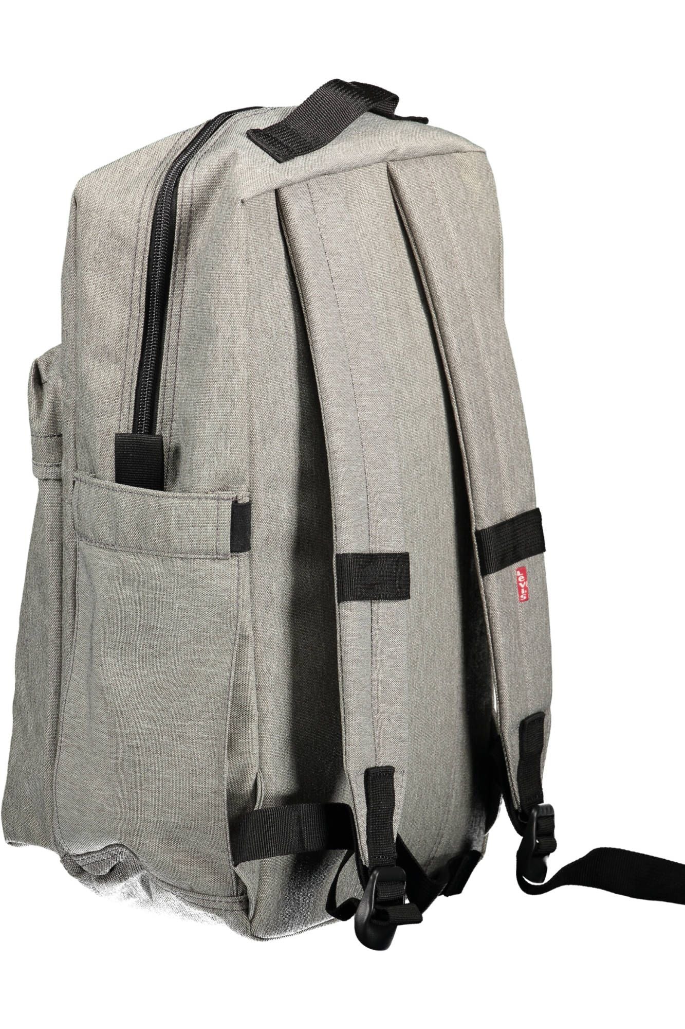 Gray Polyester Men Backpack
