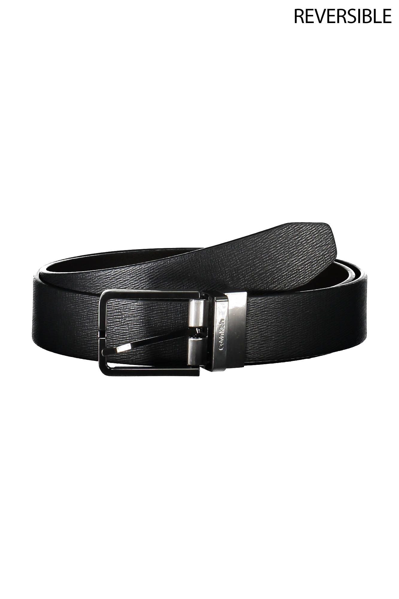 Black Polyester Men Belt