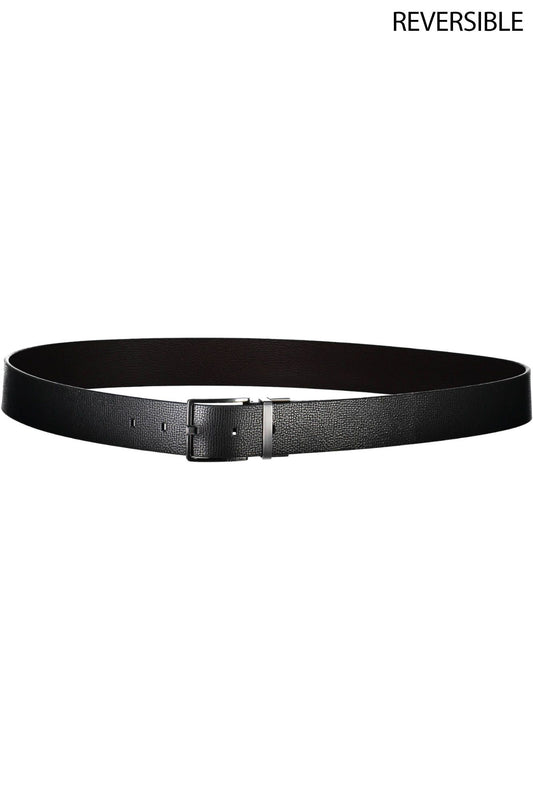 Black Leather Men Belt