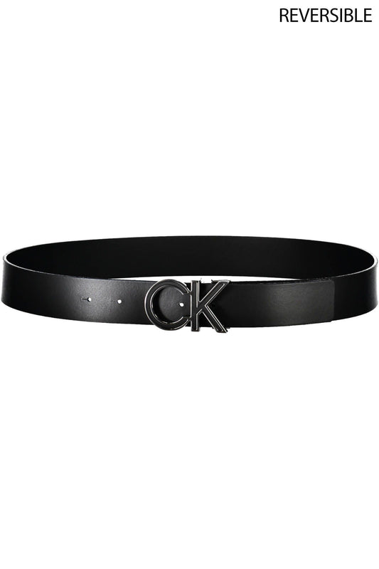 Black Leather Men Belt