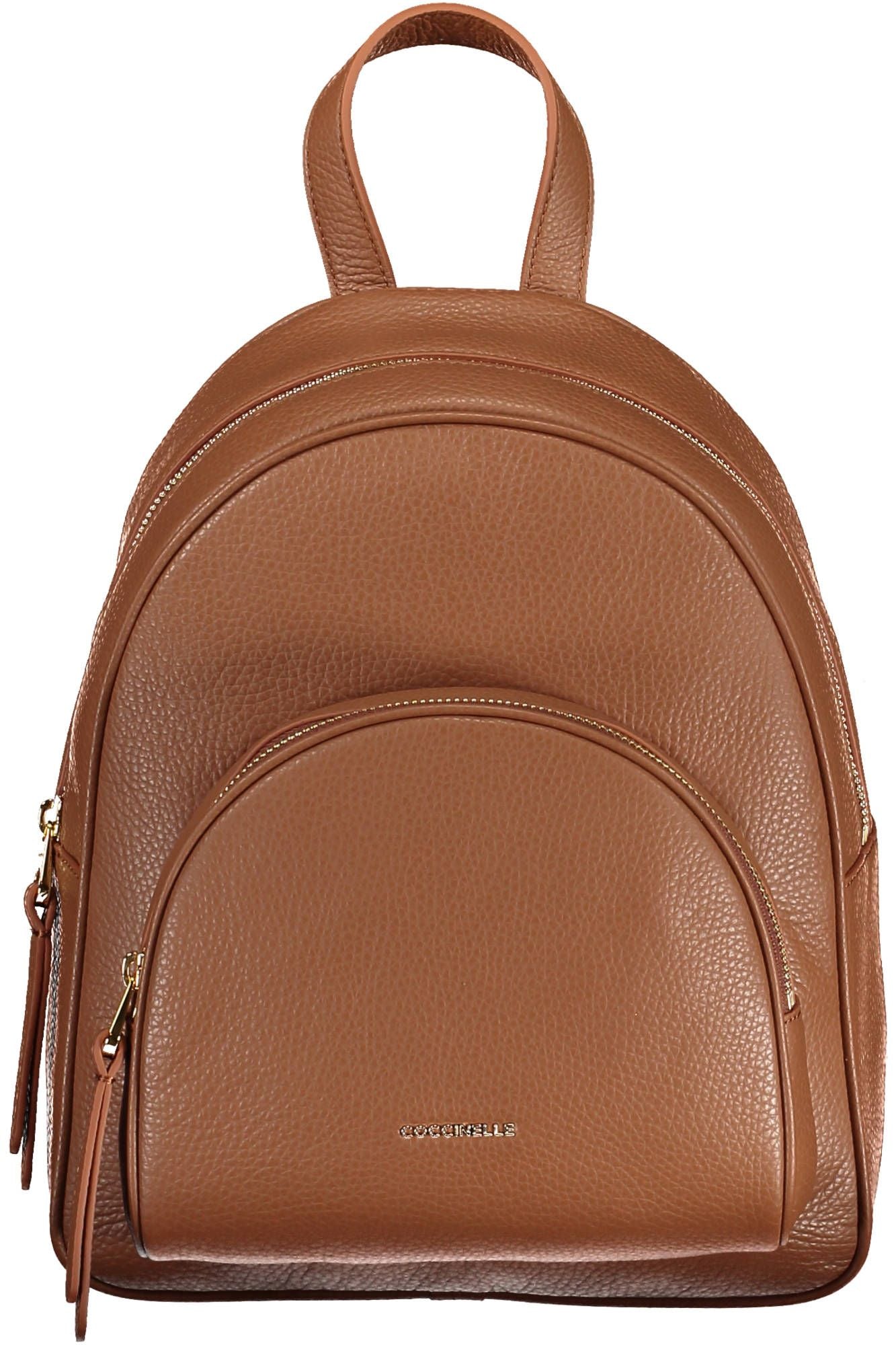Brown Leather Women Backpack