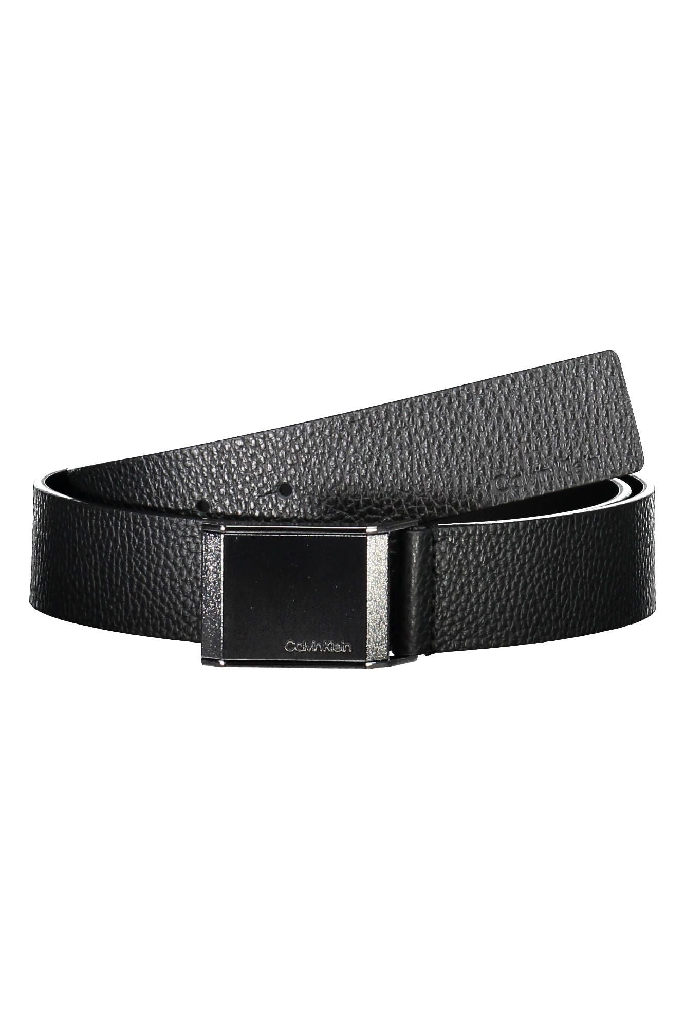 Black Leather Men Belt