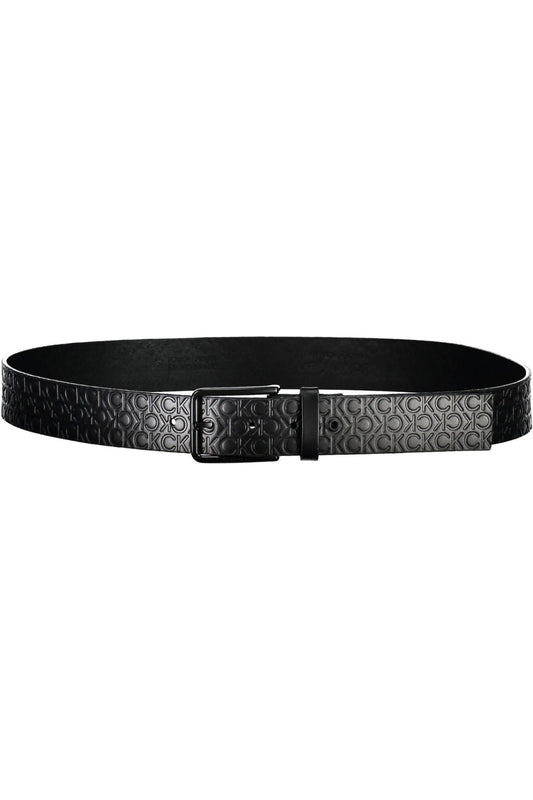 Black Leather Men Belt