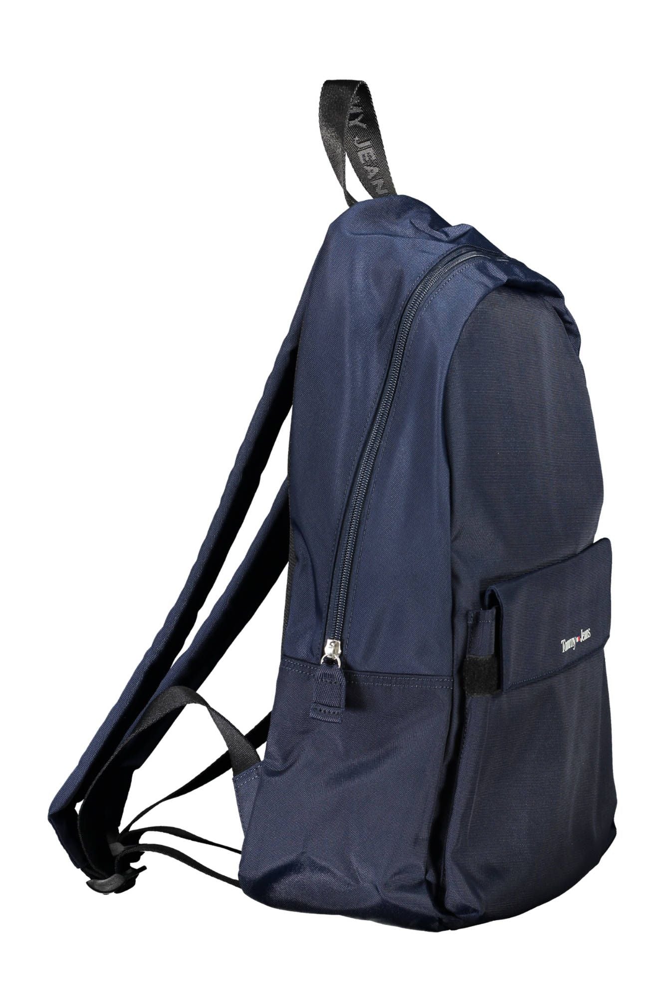 Blue Recycled Polyester Men Backpack