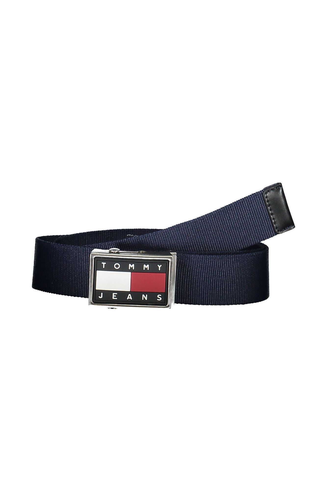 Blue Polyester Men Belt