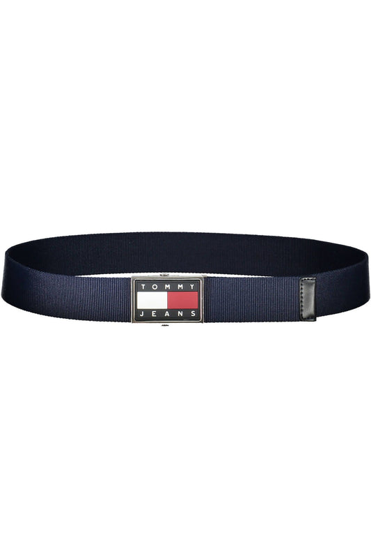 Blue Polyester Men Belt