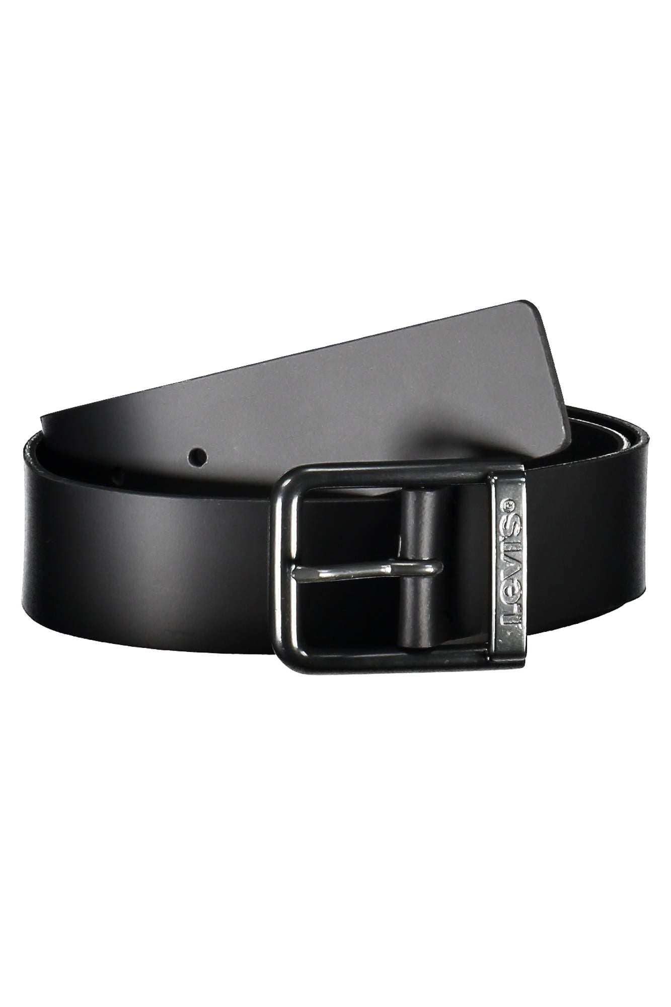 Black Leather Men Belt