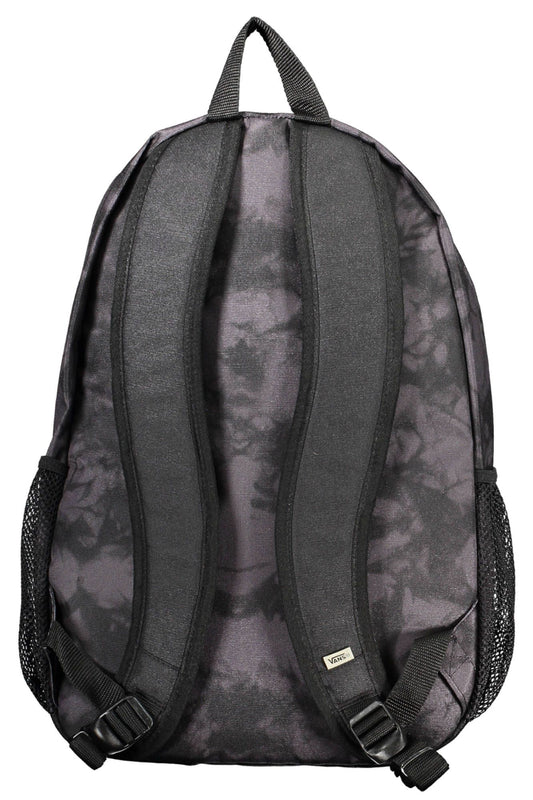 Black Polyester Men Backpack