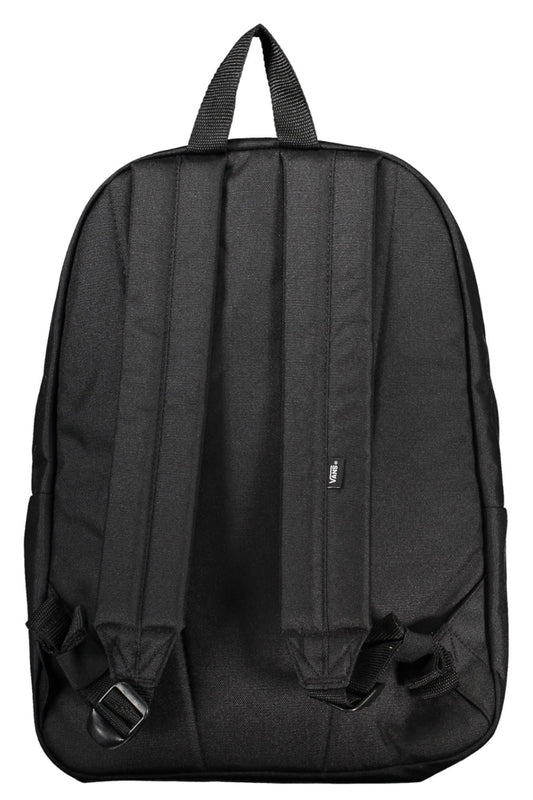 Black Polyester Women Backpack