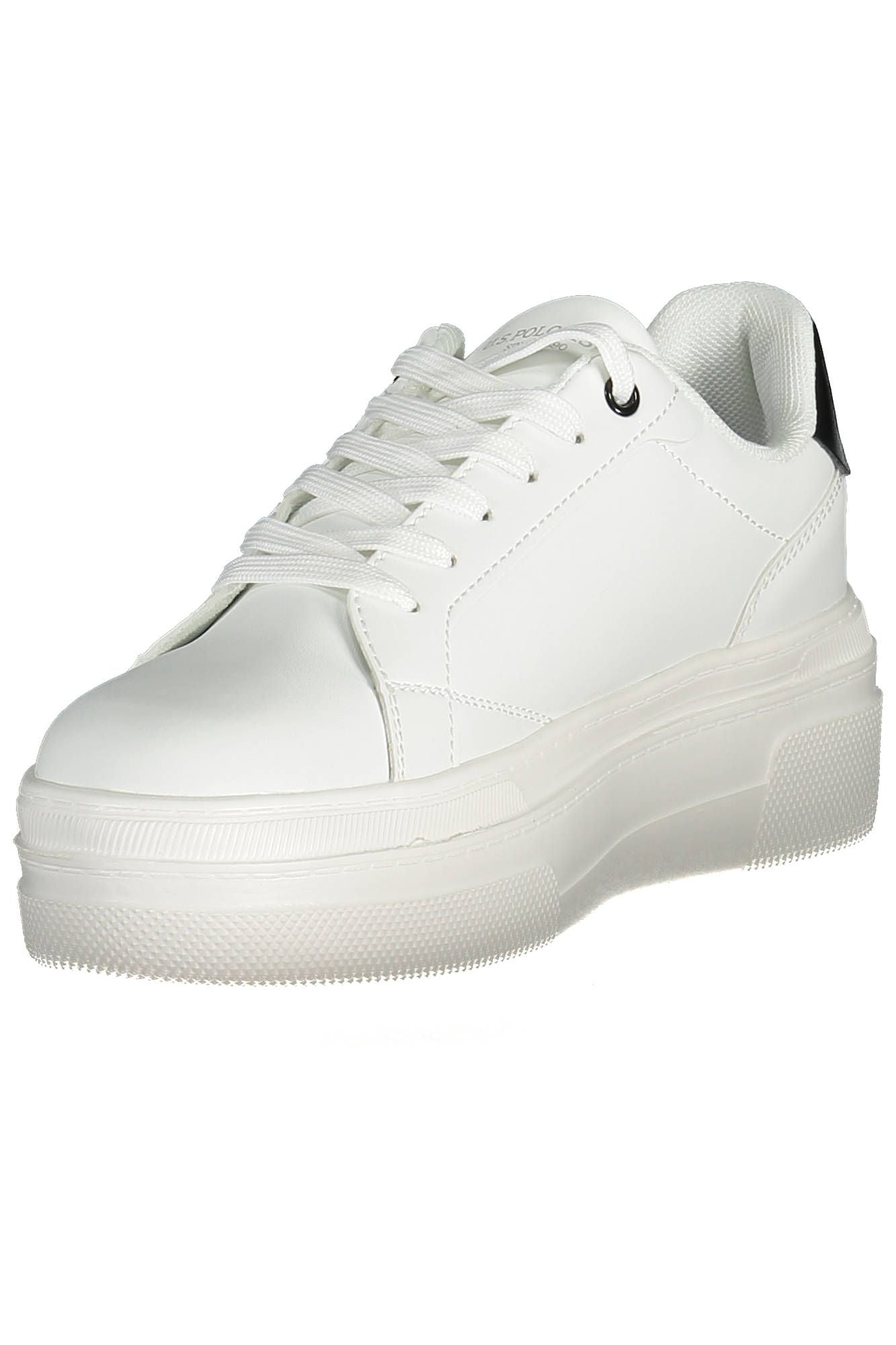 White Polyester Women Sneaker