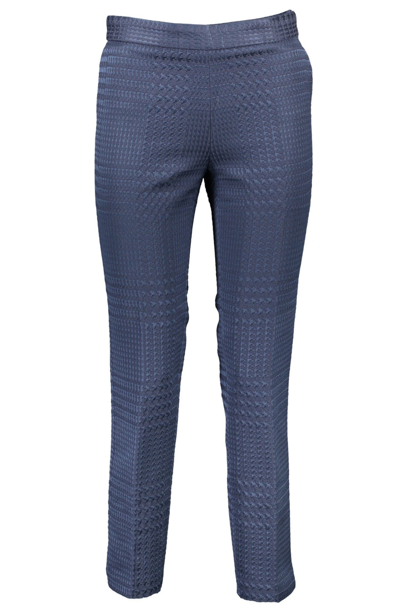 Blue Cotton Women Pants