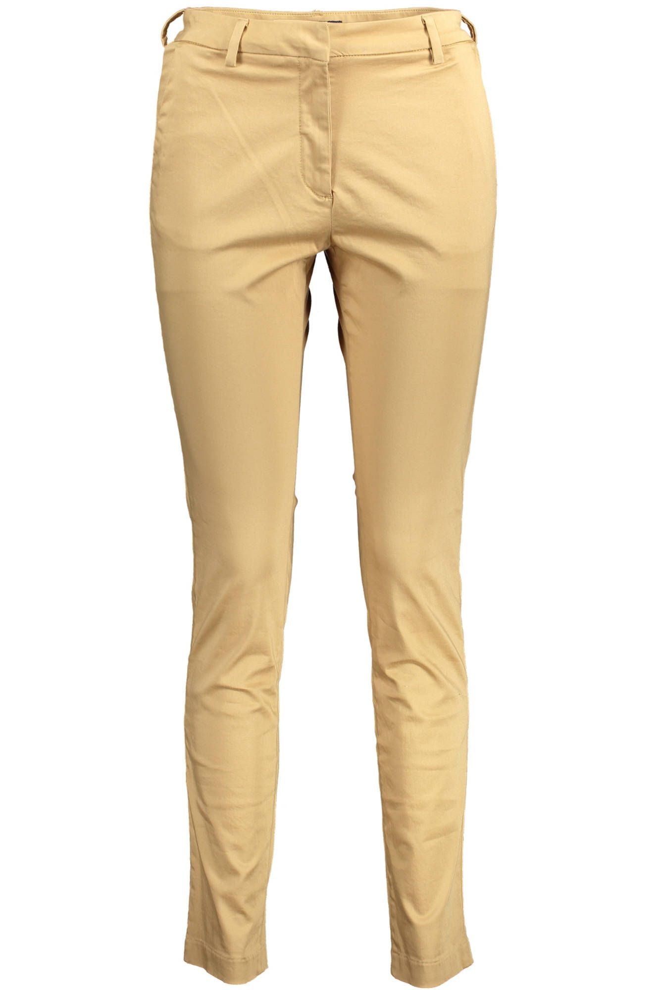 Beige Cotton Women Pant